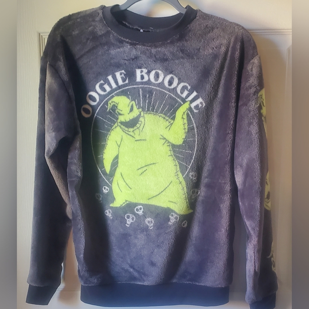 New Women's XS Nightmare Before Christmas Plush Sweatshirt